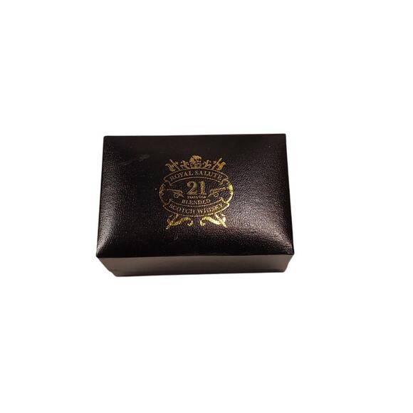 Royal Salute 21 Years Scotch Whisky Cufflink Gold Tone - Picture 3 of 3